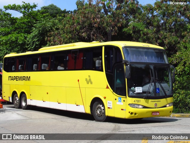 Viação Itapemirim 47001 na cidade de São Paulo, São Paulo, Brasil, por Rodrigo Coimbra. ID da foto: 7816965.