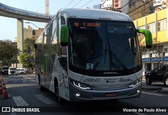 Nova Opção Turismo 2860 na cidade de Aparecida, São Paulo, Brasil, por Vicente de Paulo Alves. ID da foto: 7817756.