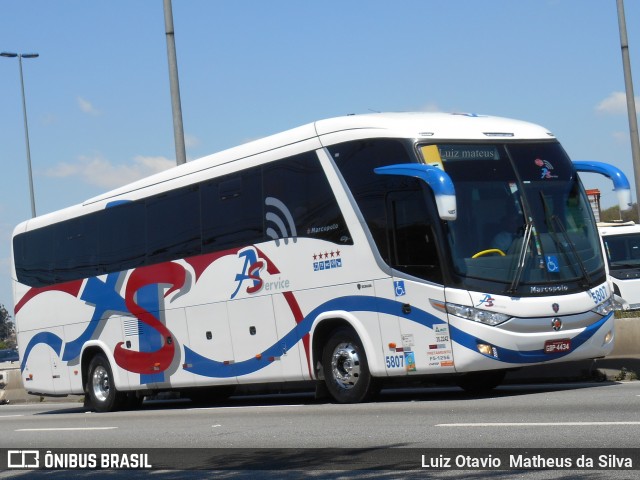 AS Service 5807 na cidade de São Paulo, São Paulo, Brasil, por Luiz Otavio Matheus da Silva. Número da foto: #7817172.