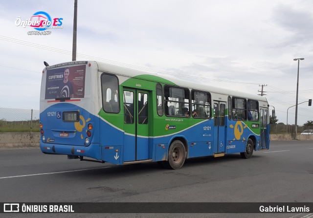 Viação Praia Sol 12121 na cidade de Vila Velha, Espírito Santo, Brasil, por Gabriel Lavnis. Número da foto: #7818387.