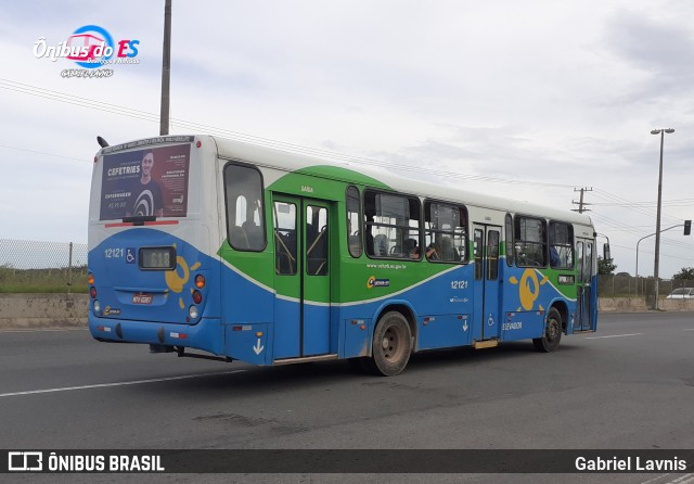 Viação Praia Sol 12121 na cidade de Vila Velha, Espírito Santo, Brasil, por Gabriel Lavnis. ID da foto: 7818387.