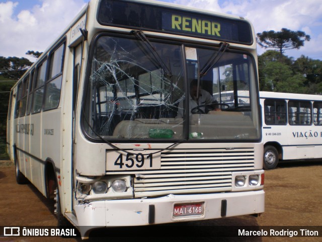 Viação Fraiburgo 4591 na cidade de Campos Novos, Santa Catarina, Brasil, por Marcelo Rodrigo Titon. ID da foto: 7816691.