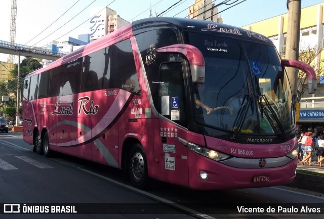 Lual Rio Turismo e Fretamento 7000 na cidade de Aparecida, São Paulo, Brasil, por Vicente de Paulo Alves. Número da foto: #7817709.
