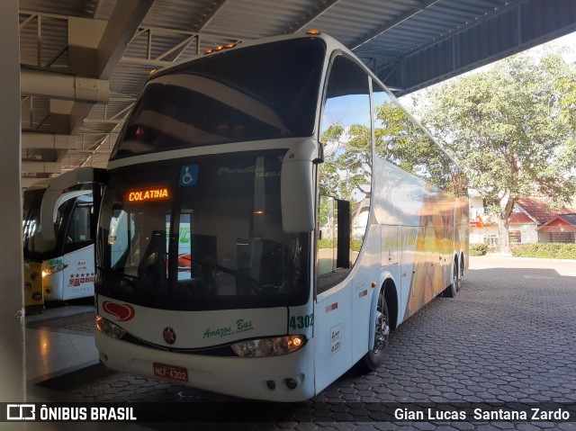 Eucatur - Empresa União Cascavel de Transportes e Turismo 4302 na cidade de Ji-Paraná, Rondônia, Brasil, por Gian Lucas  Santana Zardo. ID da foto: 7817320.