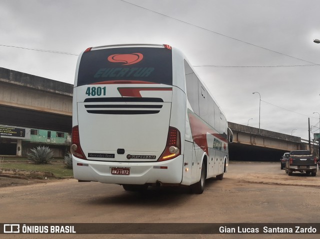 Eucatur - Empresa União Cascavel de Transportes e Turismo 4801 na cidade de Ji-Paraná, Rondônia, Brasil, por Gian Lucas  Santana Zardo. ID da foto: 7816871.