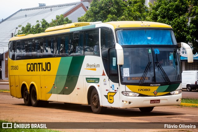 Empresa Gontijo de Transportes 17080 na cidade de Cascavel, Paraná, Brasil, por Flávio Oliveira. Número da foto: #7819117.