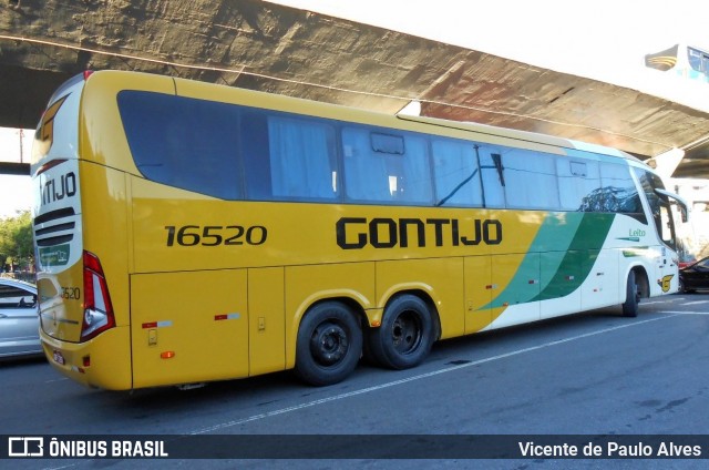 Empresa Gontijo de Transportes 16520 na cidade de Belo Horizonte, Minas Gerais, Brasil, por Vicente de Paulo Alves. ID da foto: 7819231.