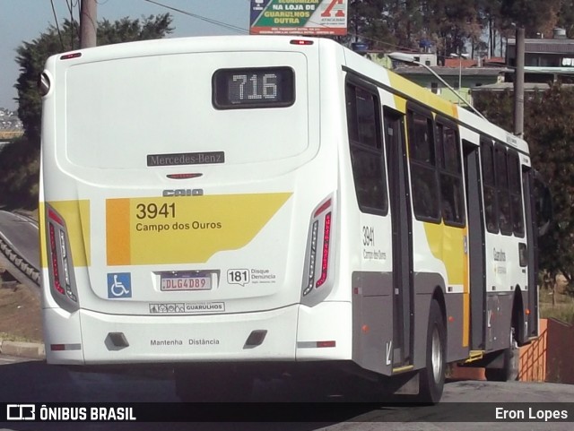 Viação Campo dos Ouros 3941 na cidade de Guarulhos, São Paulo, Brasil, por Eron Lopes. Número da foto: #7887654.