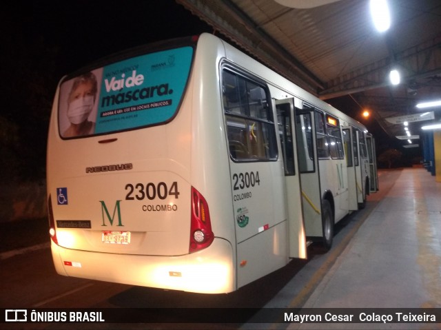 Viação Colombo 23004 na cidade de Colombo, Paraná, Brasil, por Mayron Cesar  Colaço Teixeira. ID da foto: 7886195.