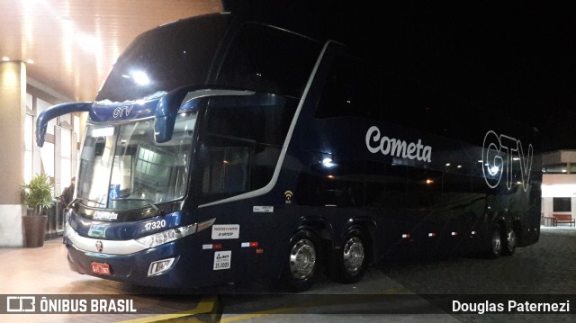 Viação Cometa 17320 na cidade de Queluz, São Paulo, Brasil, por Douglas Paternezi. ID da foto: 7887255.