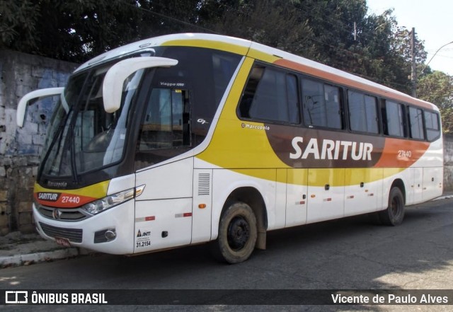 Saritur - Santa Rita Transporte Urbano e Rodoviário 27440 na cidade de Matozinhos, Minas Gerais, Brasil, por Vicente de Paulo Alves. ID da foto: 7886084.