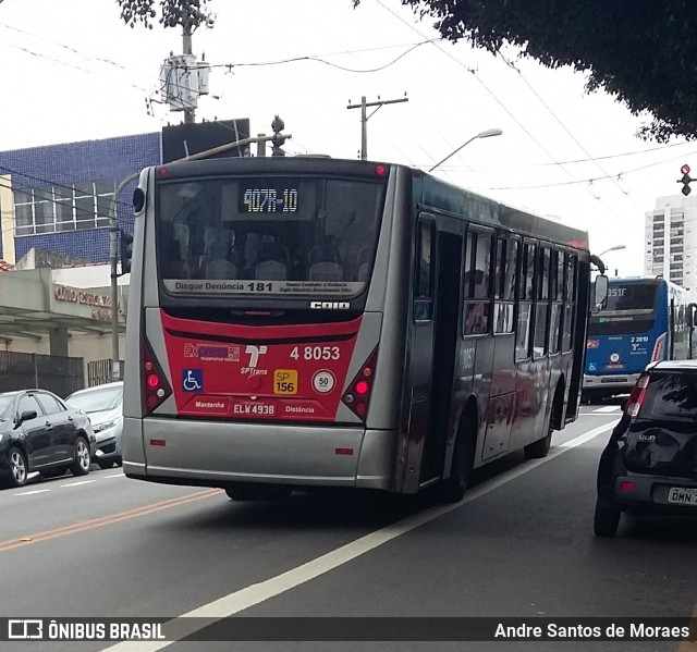 Express Transportes Urbanos Ltda 4 8053 na cidade de São Paulo, São Paulo, Brasil, por Andre Santos de Moraes. Número da foto: #7913853.