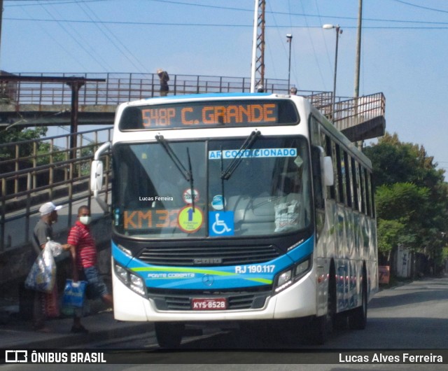 Viação Ponte Coberta RJ 190.117 na cidade de Nova Iguaçu, Rio de Janeiro, Brasil, por Lucas Alves Ferreira. Número da foto: #7913640.