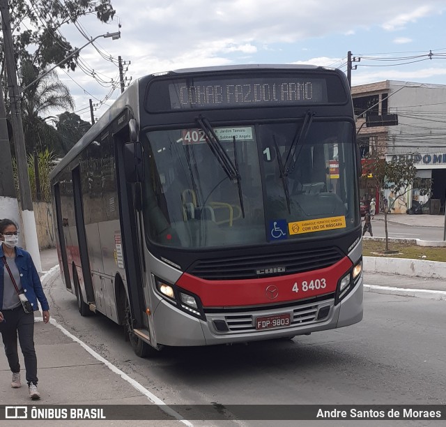 Express Transportes Urbanos Ltda 4 8403 na cidade de São Paulo, São Paulo, Brasil, por Andre Santos de Moraes. Número da foto: #7913944.
