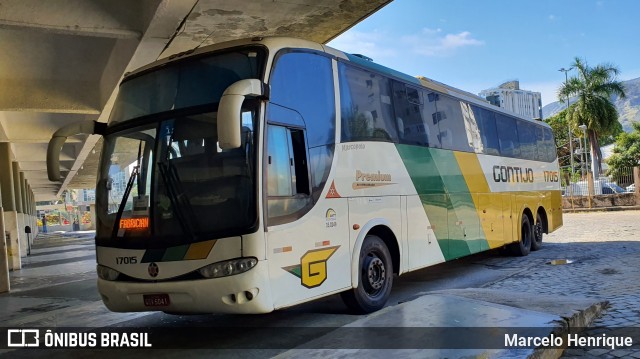 Empresa Gontijo de Transportes 17015 na cidade de Governador Valadares, Minas Gerais, Brasil, por Marcelo Henrique. ID da foto: 7914679.