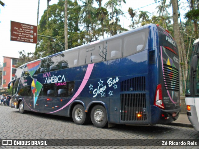 Nova América Turismo 1100 na cidade de Petrópolis, Rio de Janeiro, Brasil, por Zé Ricardo Reis. ID da foto: 7913926.