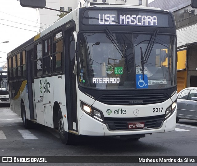 Viação Elite 2317 na cidade de Volta Redonda, Rio de Janeiro, Brasil, por Matheus Martins da Silva. Número da foto: #7912684.