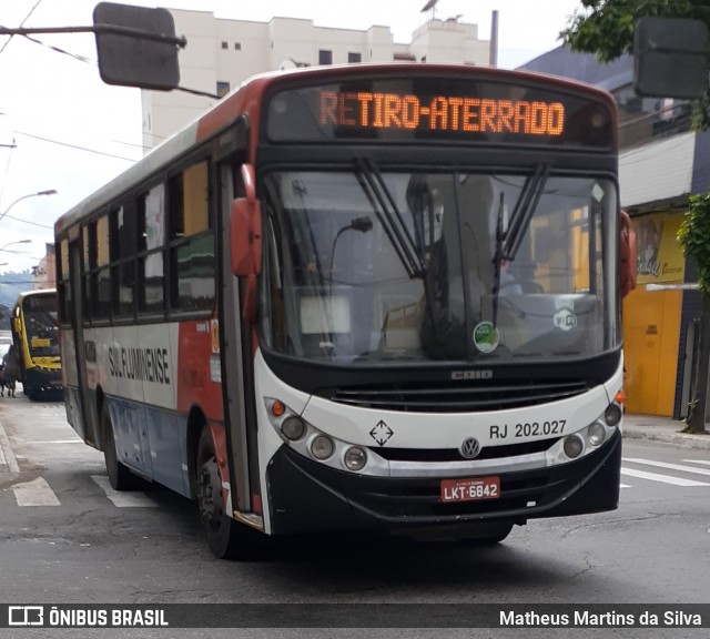 Viação Sul Fluminense RJ 202.027 na cidade de Volta Redonda, Rio de Janeiro, Brasil, por Matheus Martins da Silva. Número da foto: #7912720.