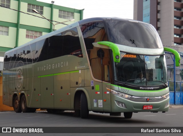 Viação Garcia 7077 na cidade de Sorocaba, São Paulo, Brasil, por Rafael Santos Silva. Número da foto: #7915389.