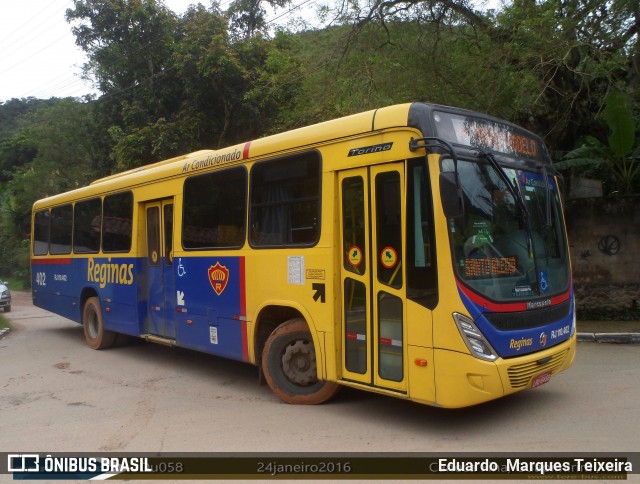 Auto Viação Reginas RJ 110.402 na cidade de Guapimirim, Rio de Janeiro, Brasil, por Eduardo  Marques Teixeira. Número da foto: #7915208.