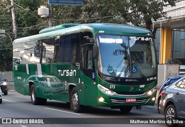 Tursan - Turismo Santo André RJ 597.163 na cidade de Volta Redonda, Rio de Janeiro, Brasil, por Matheus Martins da Silva. ID da foto: 7912713.