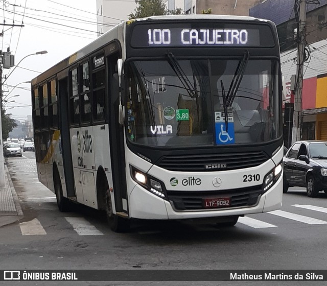 Viação Elite 2310 na cidade de Volta Redonda, Rio de Janeiro, Brasil, por Matheus Martins da Silva. ID da foto: 7912664.