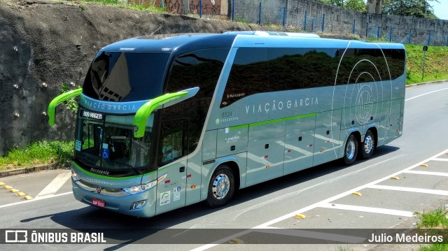 Viação Garcia 8534 na cidade de Campinas, São Paulo, Brasil, por Julio Medeiros. Número da foto: #7914440.