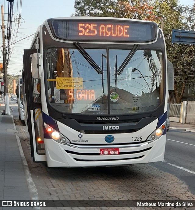 Viação Sul Fluminense 1225 na cidade de Volta Redonda, Rio de Janeiro, Brasil, por Matheus Martins da Silva. Número da foto: #7912674.