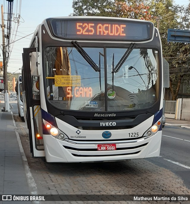 Viação Sul Fluminense 1225 na cidade de Volta Redonda, Rio de Janeiro, Brasil, por Matheus Martins da Silva. ID da foto: 7912674.