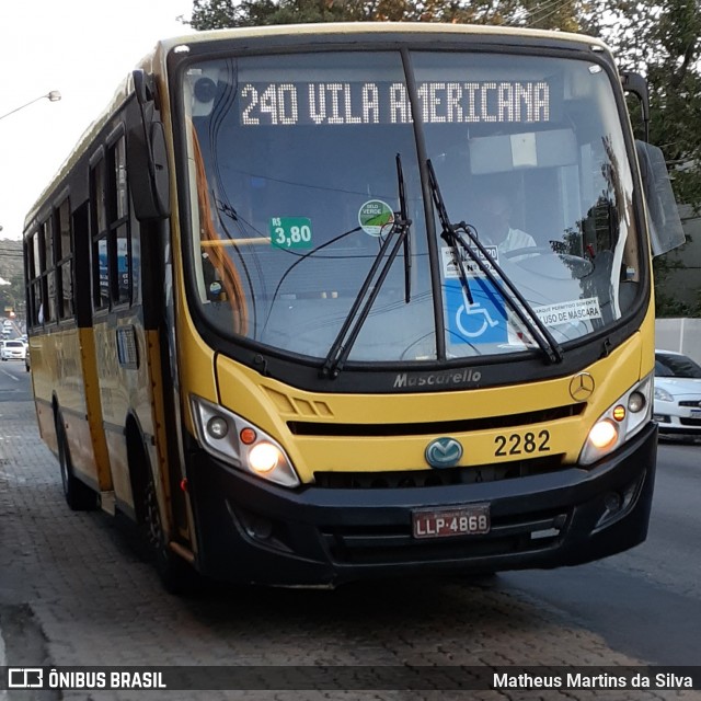 Viação Elite 2282 na cidade de Volta Redonda, Rio de Janeiro, Brasil, por Matheus Martins da Silva. ID da foto: 7915725.