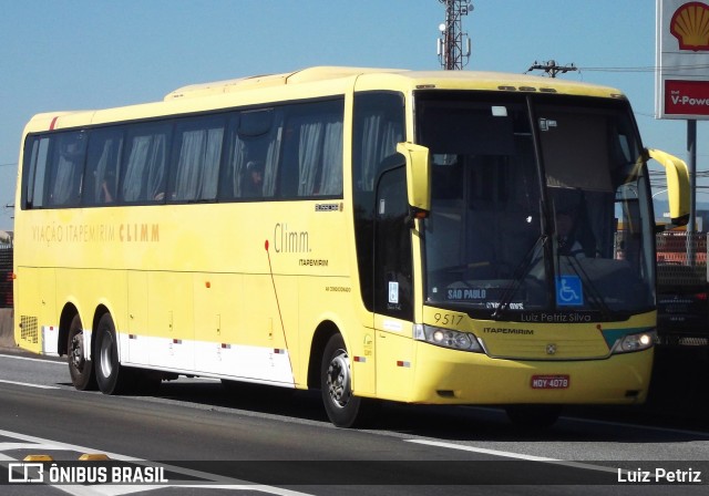 Viação Itapemirim 9517 na cidade de Resende, Rio de Janeiro, Brasil, por Luiz Petriz. Número da foto: #7915583.