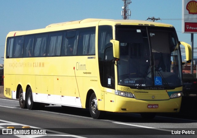 Viação Itapemirim 9517 na cidade de Resende, Rio de Janeiro, Brasil, por Luiz Petriz. ID da foto: 7915583.