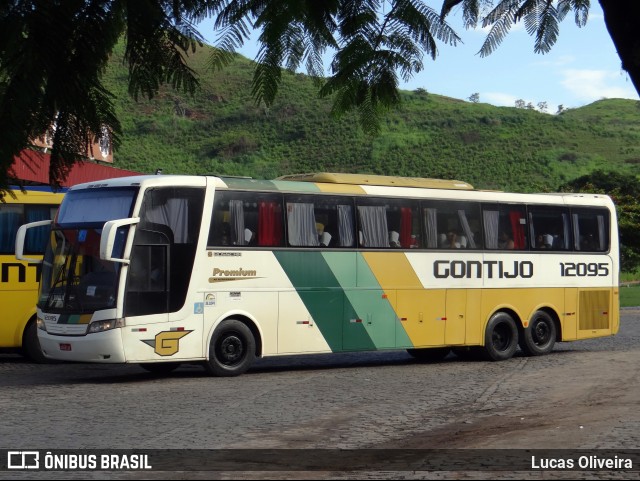 Empresa Gontijo de Transportes 12095 na cidade de Leopoldina, Minas Gerais, Brasil, por Lucas Oliveira. ID da foto: 7918972.