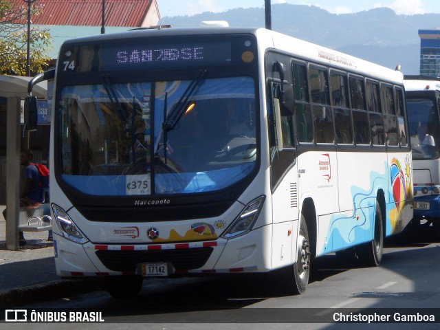 Autotransportes San Antonio 74 na cidade de San José, San José, Costa Rica, por Christopher Gamboa. ID da foto: 7920593.