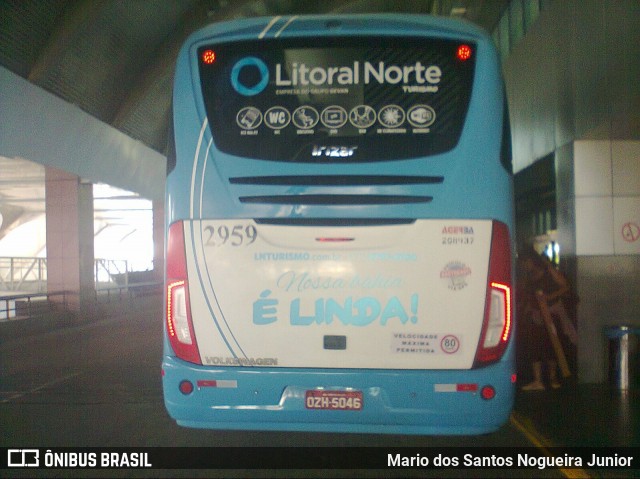 Viação Litoral Norte 2959 na cidade de Salvador, Bahia, Brasil, por Mario dos Santos Nogueira Junior. Número da foto: #7919195.