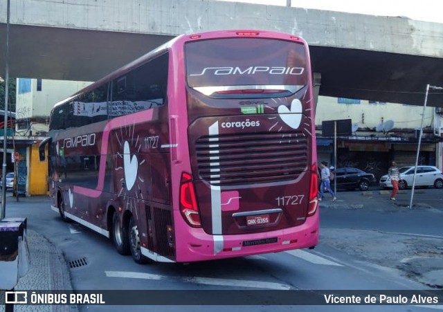 Viação Sampaio 11727 na cidade de Belo Horizonte, Minas Gerais, Brasil, por Vicente de Paulo Alves. Número da foto: #7920474.