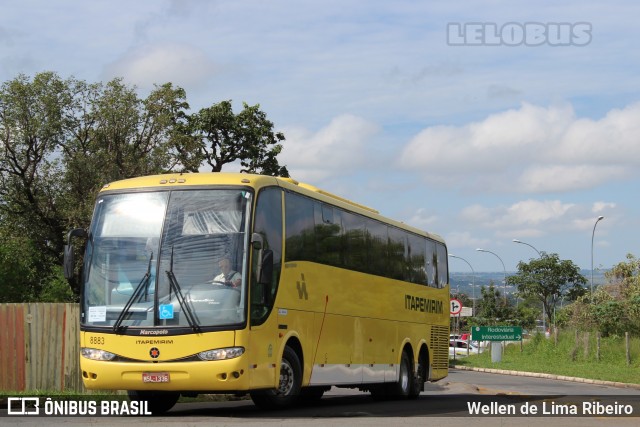 Viação Itapemirim 8883 na cidade de Brasília, Distrito Federal, Brasil, por Wellen de Lima Ribeiro. ID da foto: 7923051.