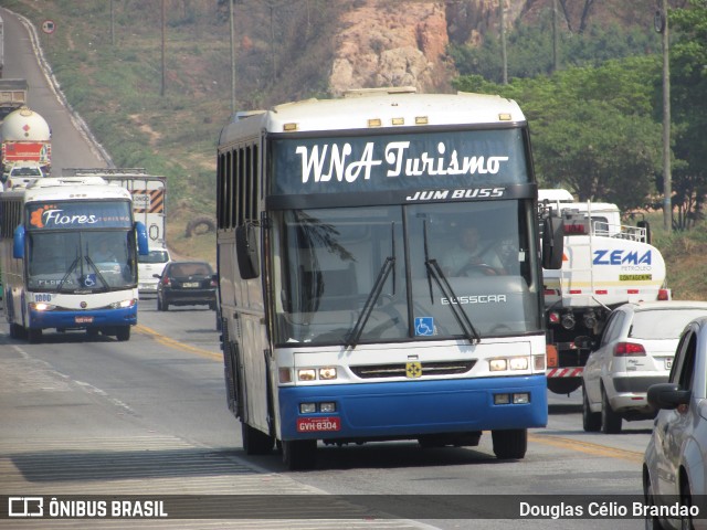 WNA Turismo e Fretamento 8304 na cidade de Belo Horizonte, Minas Gerais, Brasil, por Douglas Célio Brandao. ID da foto: 7923640.