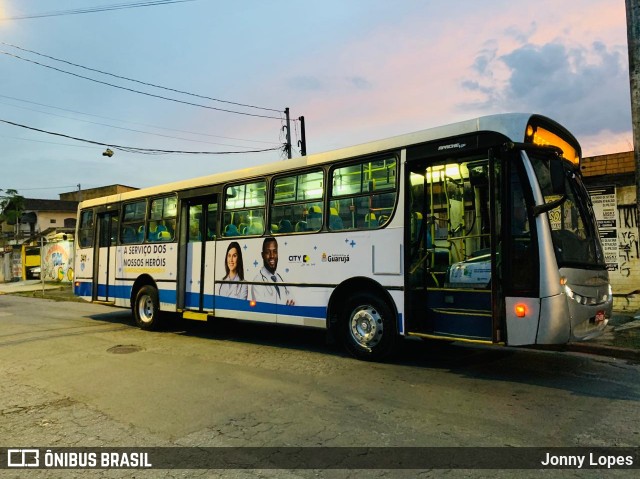 City Transporte Urbano Intermodal - Guarujá 341 na cidade de Guarujá, São Paulo, Brasil, por Jonny Lopes. ID da foto: 7921611.