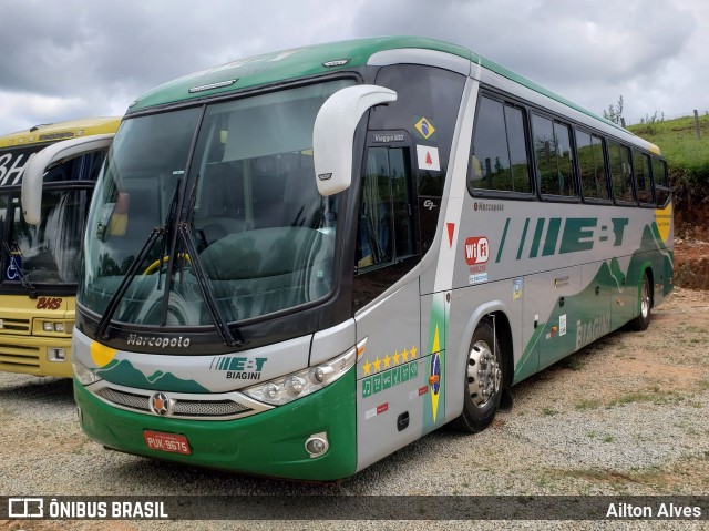 EBT - Expresso Biagini Transportes 9675 na cidade de Oliveira, Minas Gerais, Brasil, por Ailton Alves. ID da foto: 7921399.