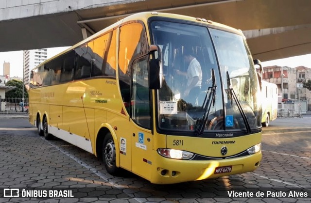 Viação Itapemirim 5811 na cidade de Belo Horizonte, Minas Gerais, Brasil, por Vicente de Paulo Alves. ID da foto: 7923731.