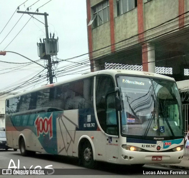 Auto Viação 1001 RJ 108.747 na cidade de Nova Iguaçu, Rio de Janeiro, Brasil, por Lucas Alves Ferreira. ID da foto: 7923009.