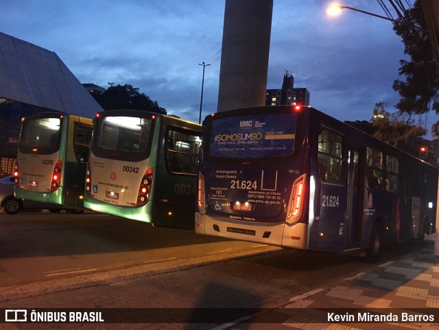 Viação Osasco 21.624 na cidade de Osasco, São Paulo, Brasil, por Kevin Miranda Barros. ID da foto: 7922278.