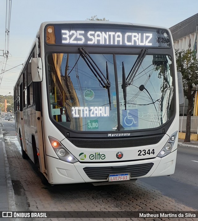 Viação Elite 2344 na cidade de Volta Redonda, Rio de Janeiro, Brasil, por Matheus Martins da Silva. ID da foto: 7921892.