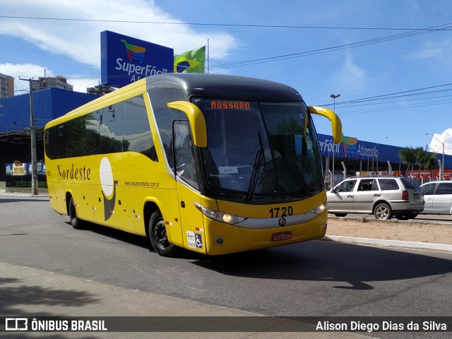 Viação Nordeste 1720 na cidade de Natal, Rio Grande do Norte, Brasil, por Alison Diego Dias da Silva. Número da foto: #7921442.