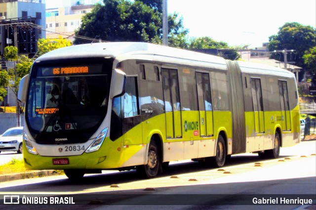 Viação Jardins 20834 na cidade de Belo Horizonte, Minas Gerais, Brasil, por Gabriel Henrique. Número da foto: #7924644.