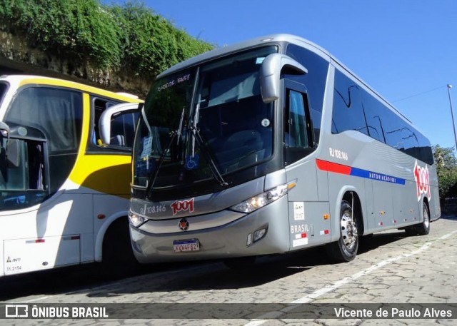 Auto Viação 1001 RJ 108.146 na cidade de Belo Horizonte, Minas Gerais, Brasil, por Vicente de Paulo Alves. ID da foto: 7926210.