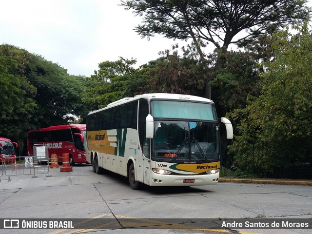 Viação Nacional 14200 na cidade de São Paulo, São Paulo, Brasil, por Andre Santos de Moraes. ID da foto: 7924737.