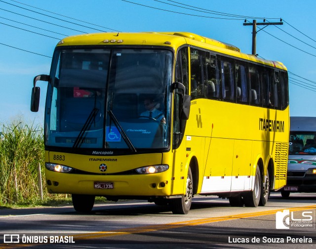 Viação Itapemirim 8883 na cidade de Campos dos Goytacazes, Rio de Janeiro, Brasil, por Lucas de Souza Pereira. Número da foto: #7924812.