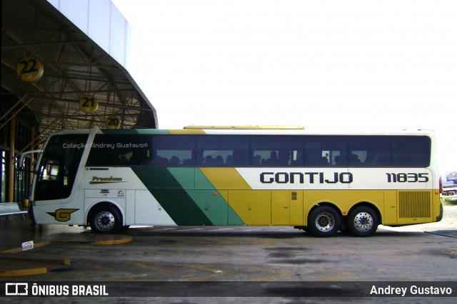 Empresa Gontijo de Transportes 11835 na cidade de Perdões, Minas Gerais, Brasil, por Andrey Gustavo. ID da foto: 7925883.